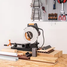10 Amp 7-1/4 In. Chop Saw with Multi-Material 20-T Blade