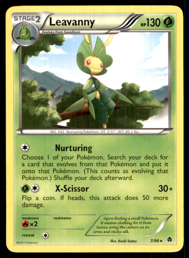 2011 Black & White - Emerging Powers Leavanny Stage 2/Rare #7