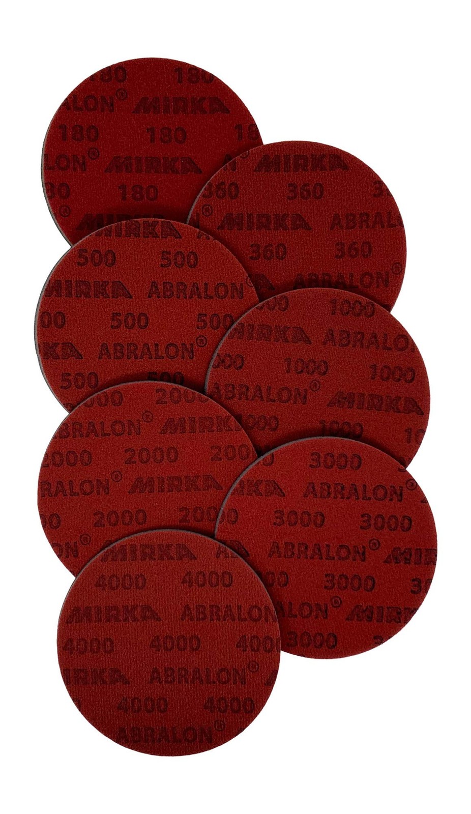 Bowling Ball Resurfacing Kit Set of 7 Abralon Pads for Polis