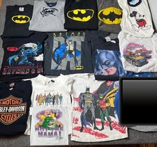 Vtg Lot 13 Kids Toddler T-shirt Bundle Batman Animated Series Disney Harley 90s
