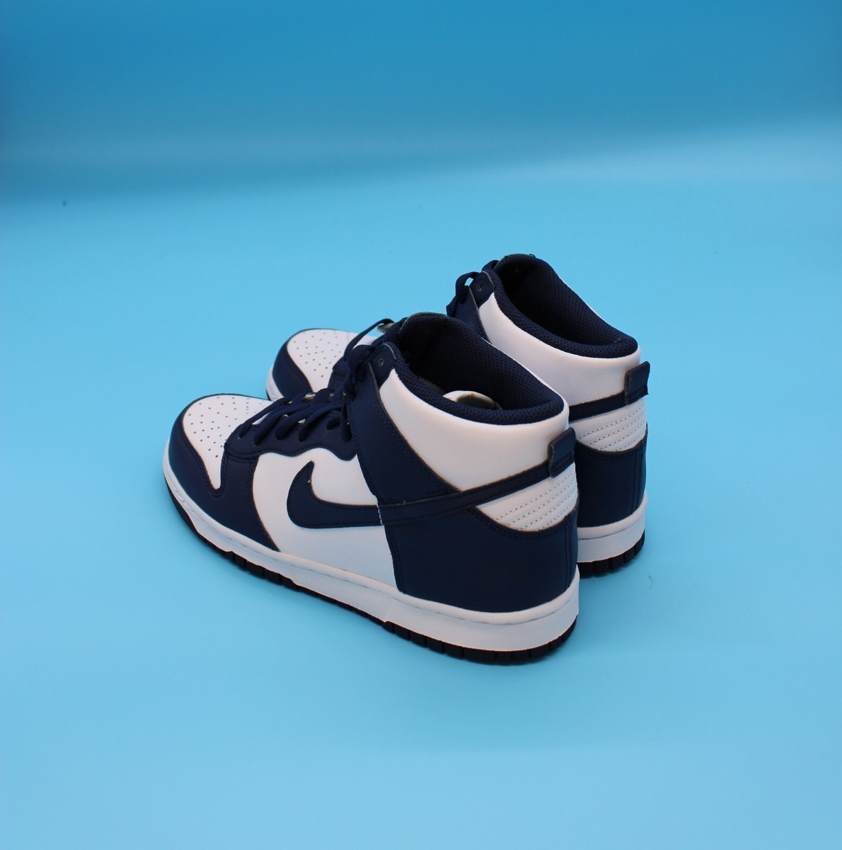 Size 7Y (GS) - Nike Dunk High Championship Navy White High Top