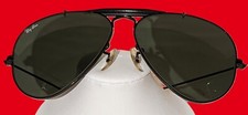 ON SALE Vintage B L RAY BAN Black Outdoorsman Aviator Sunglasses Too Cool