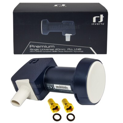 Inverto Premium PLL Single-LNB Universal LMB SAT Kopf 1 Anschluss HD 4K Schwarz