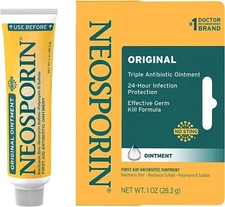 NEOSPORIN Antibiotic Ointment 1oz Tube BACITRACIN ZINC FRESH!!