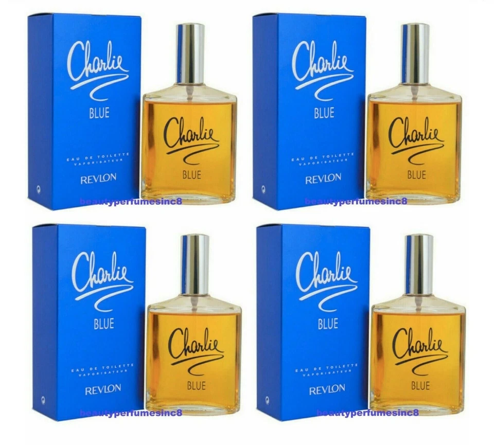 Lote de 4 piezas perfume REVLON CHARLIE BLUE por Revlon 3,4 OZ eau de parfum spray nuevo en caja Foto 4 de 4
