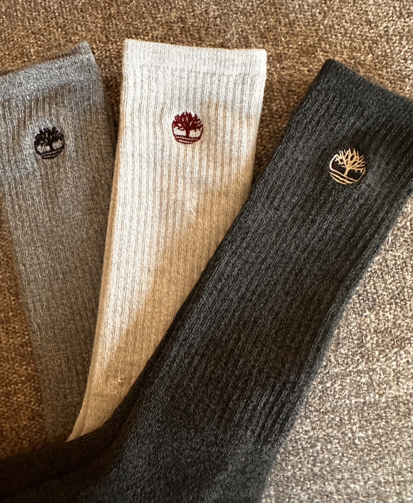 3 Pairs Timberland Cushioned Tall Boot Socks Women’s Gray & Black eBay