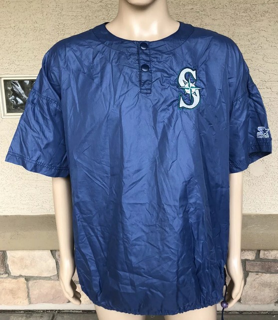 Vintage Seattle Mariners Starter Diamond Collection Windbreaker Rain Jacket XL eBay