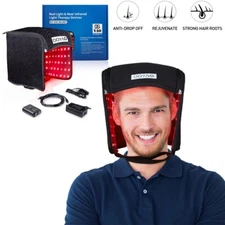 224 LED 880nm Infrared Light Therapy Cap For Hair Loss Regrowth Treatment Helmet