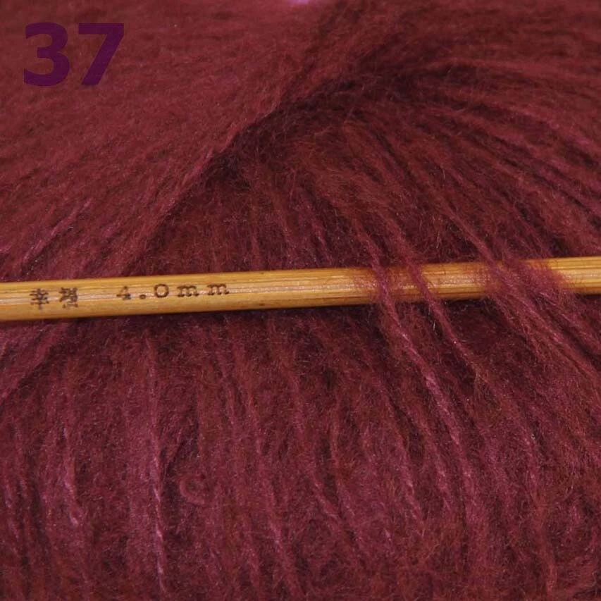 Sale New 8BallsX25g Warm Mohair Sweater Wrap Shawl Hand Knit Crochet Yarn 37 - Image 3 of 4