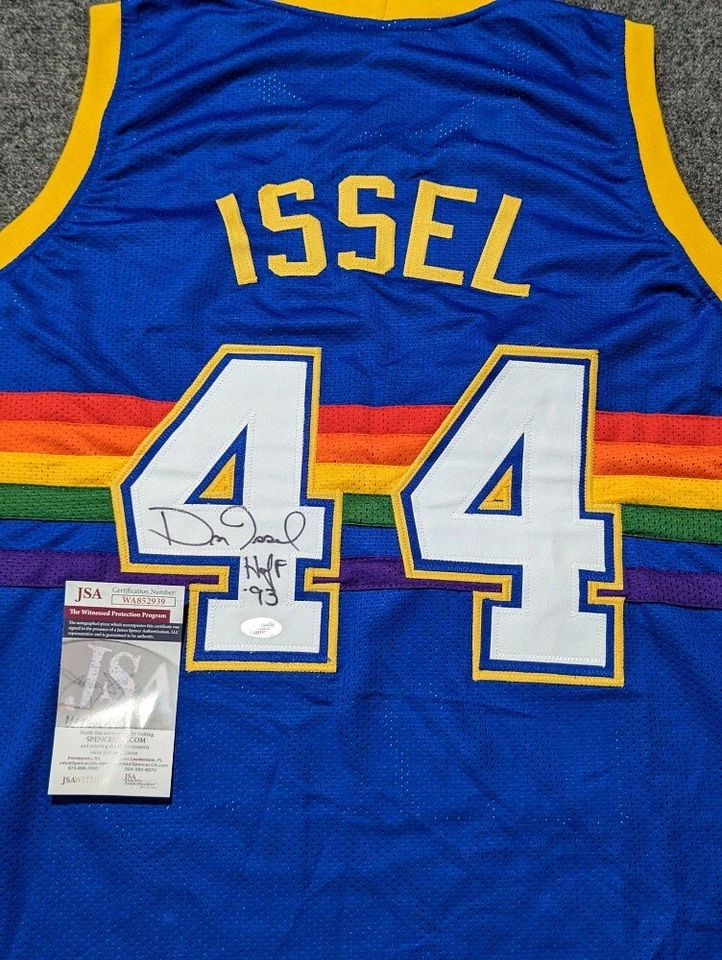 DENVER NUGGETS DAN ISSEL AUTOGRAPHED SIGNED INSCRIBED JERSEY JSA COA - Image 2 of 3