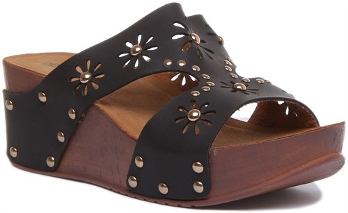 Sandale Flogg Femme - Taille 7 - Couleur Beige/noir Zèbre - Cuir - Neuf Avec Emballage