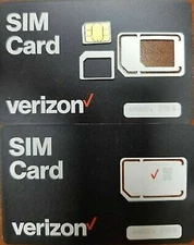 Verizon Wireless 4G LTE, 5G  SIM Card COMPATIBLE WITH ALL PHONES, Latest Version
