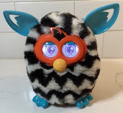 Furby Boom Furbling Baby Zebra Black And White Working Interactive Toy