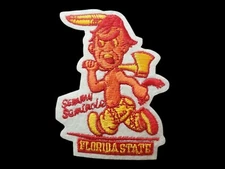 Sammy Seminole Vintage Style FsU Patch. Embroidered. Iron On Backing. 3"x2"