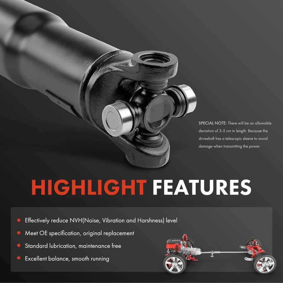 Conjunto de eje de transmisión trasero para Chevrolet Astro GMC Safari 2003-2005 tracción trasera Foto 4 de 4