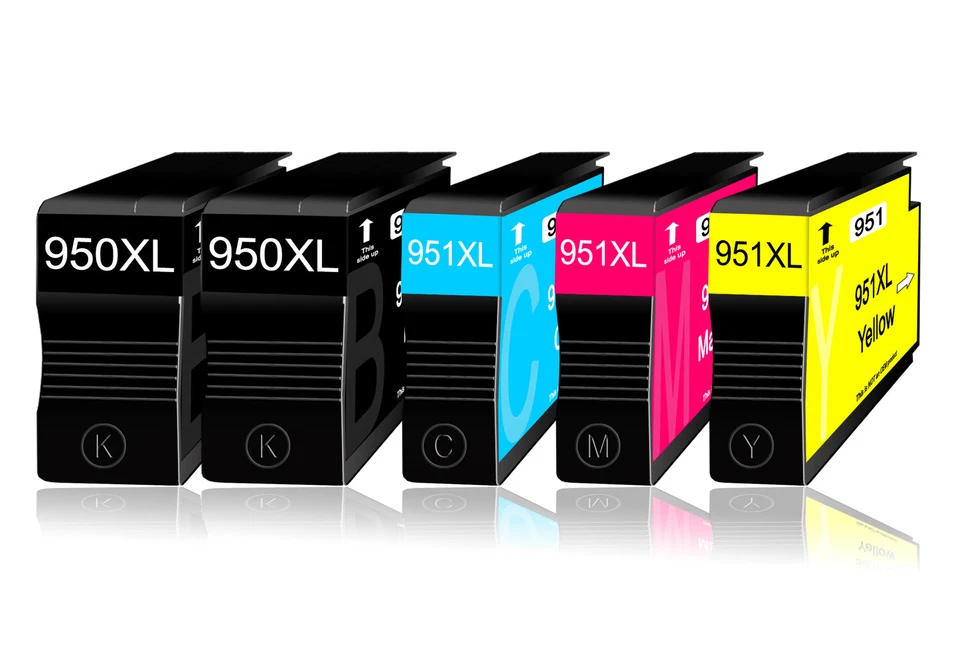 5x Druckerpatronen PlusPack XL für HP Officejet Pro 8100 8600 8610 HP950/951XL