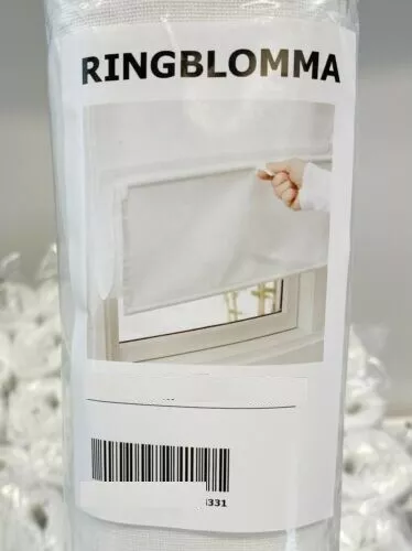 IKEA RINGBLOMMA Traditional Roman Blind White/Grey/Beige,Several Colors & Sizes - Picture 4 of 11