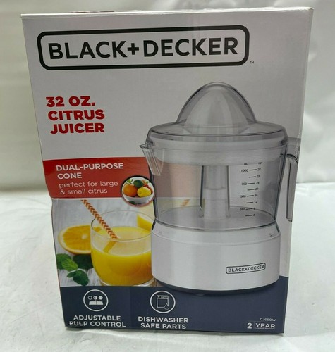 Black + Decker 32 oz. Citrus Juicer - CJ650W | eBay