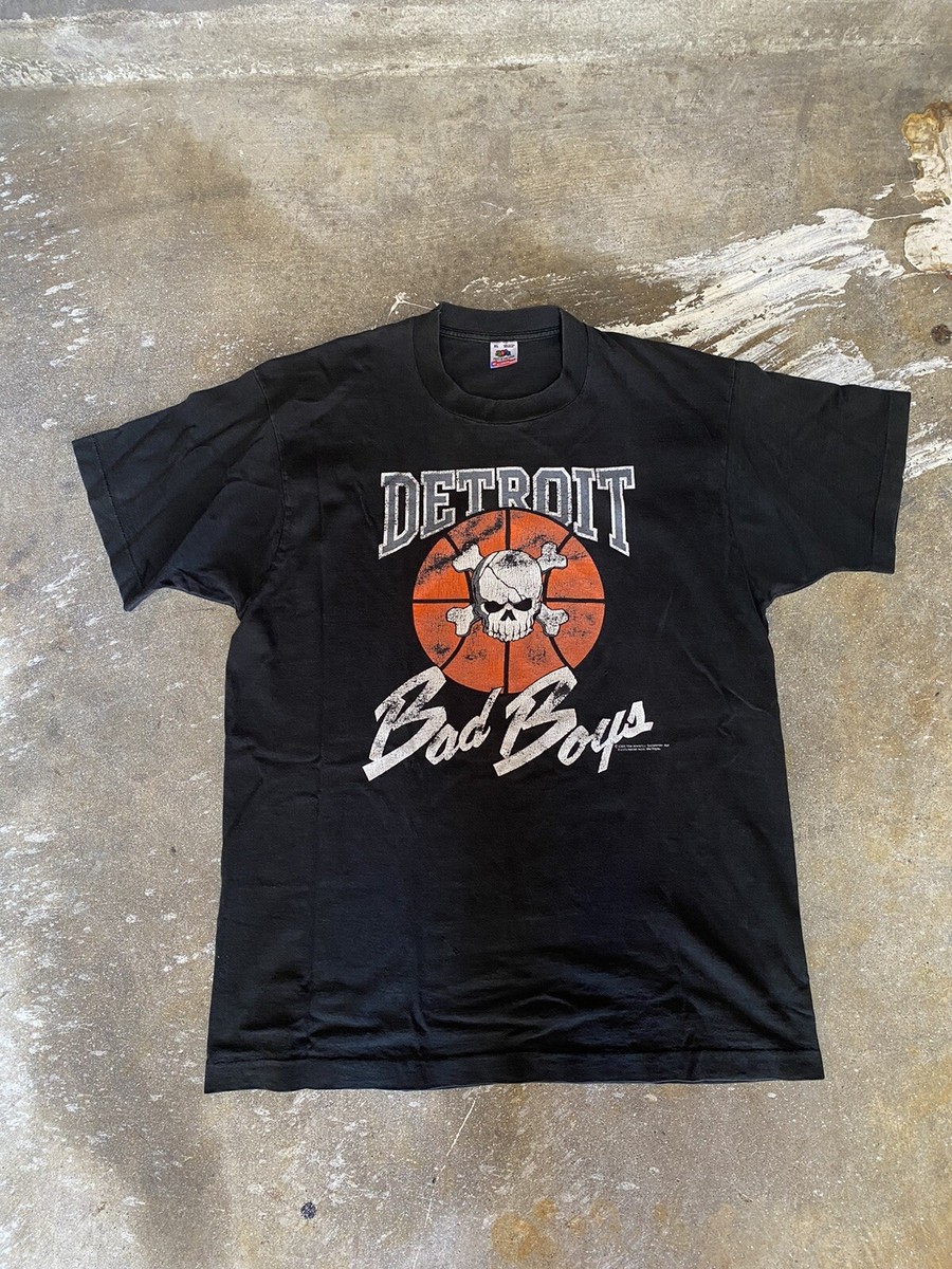 Original 1988 DETROIT PISTONS Bad Boys Logo T Shirt Size XL