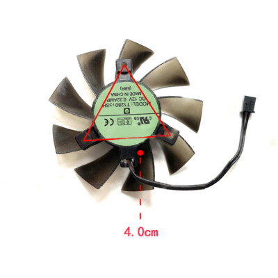 3Pcs Cooling Fan T128015SH 75MM Replacement For EVGA GTX650 GTX650TI #W1