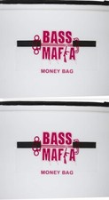(2) Bass Mafia Heavy Duty 13"x16" Fishing Waterproof Money Bags With Pockets New