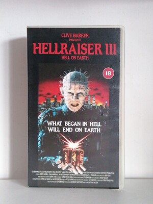 Hellraiser 3 Hell on Earth  - VHS Tape - Boxed & Tested - Horror Movie