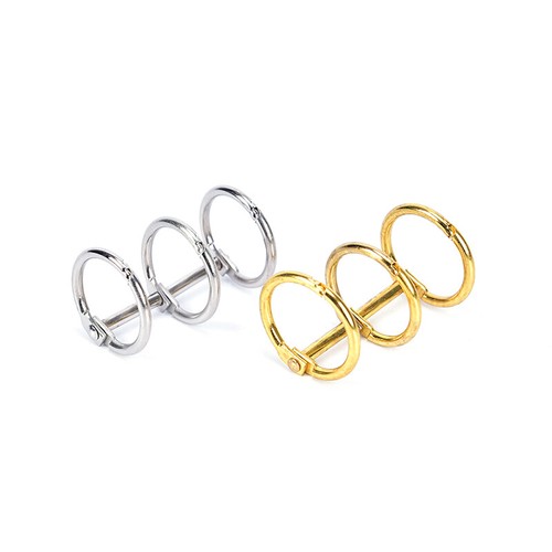 DIY Metal Clip 3 Holes Ring For Notebook Loose Leaf Diary Photo Album Binding BA - Picture 7 of 13