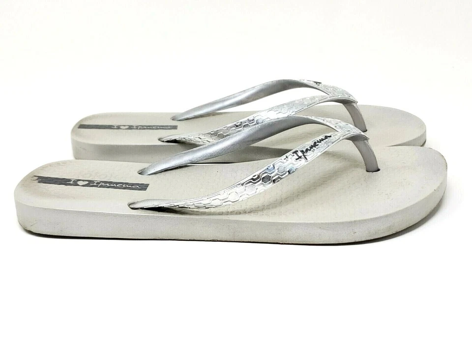 Chanclas Ipanema plateadas glamurosas para mujer - talla 8 Foto 4 de 4