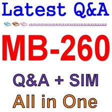 Best Exam Practice Material for MB-260 Exam Q A SIM