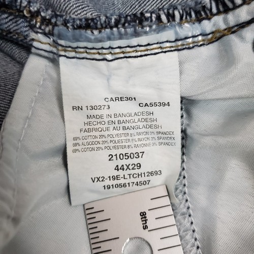 Lee Extreme Motion Jeans Mens 44x29 (42x28) Blue Relaxed Fit Stretch Denim Pants - Picture 13 of 15