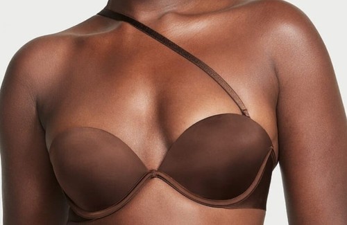 Victoria's Secret Bare Every-Way Strapless Bra w/Straps 38D Brown NEW! - Picture 3 of 9
