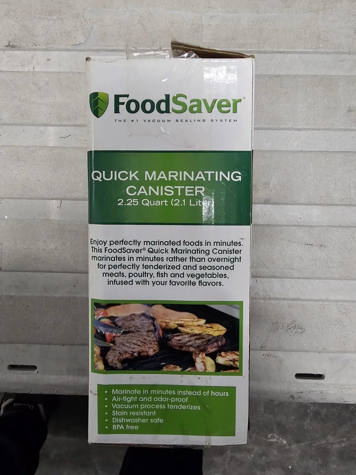 FoodSaver Quick Marinator Square Vacuum Seal Marinating Container 2.