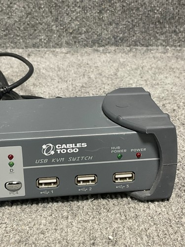 C2G 35555 4-Port USB KVM Switch 🎛️ Gray, w/ Wires ✅ - 第 4/13 張圖片