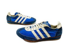 70s Adidas West Germany Royal Blue Nylon & Su...