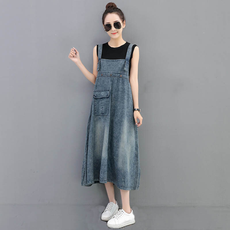 baggy denim dress loose denim dress