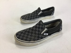 vans checkered slide ons
