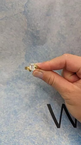 Estate 585 14ct Yellow Gold Natural Quartz ring - Picture 3 of 6