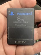 Sony PlayStation 2 PS2 8MB Memory Card Genuine Black - SCPH-10020