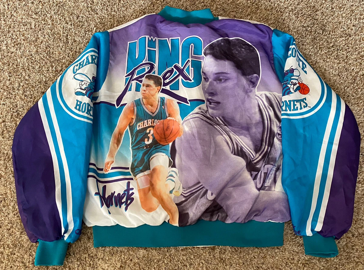Vintage 90s King Rex Chapman Charlotte Hornets Chalk Line