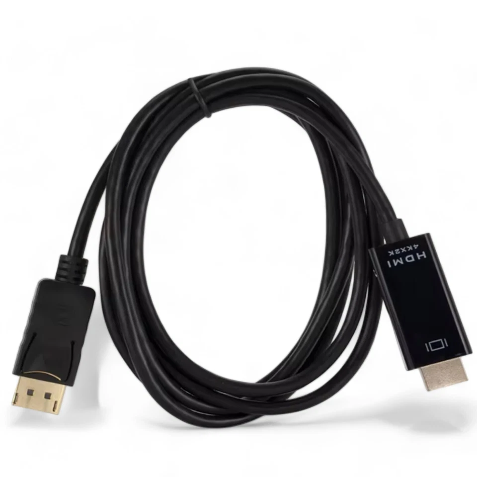 DisplayPort zu HDMI Adapterkabel (1,8 m) – 4K@60Hz – vergoldete Kontakte – inkl. - Bild 4 von 4