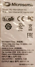 Microsemi POE with surge protector PD-9501GR/SP/AC  Security systems Poe