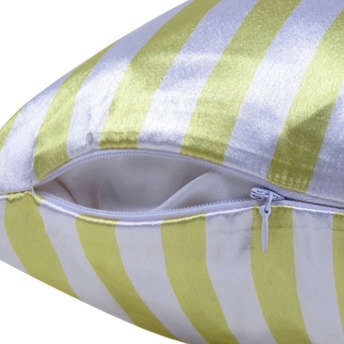 Cushion Cover Home Decorative Pillow Covers Soft Satin Striped Throw Pillows 5Pc - Picture 100 of 135