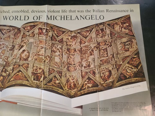 THE WORLD OF MICHELANGELO TIME-LIFE BOOKS Wall Poster 25" X 26" - Picture 7 of 11