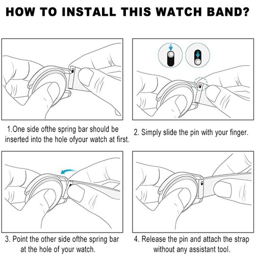Silikon Bandarmband für Samsung Galaxy Watch 4 5 5 Pro 6 40/42/43/44/45/46/47mm - Bild 4 von 52