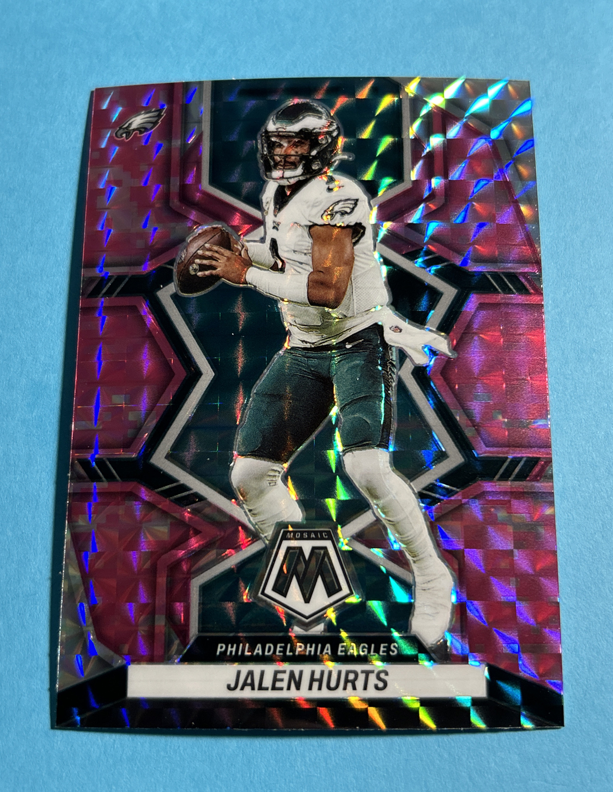 2022 Panini Mosaic JALEN HURTS Pink Camo #156 Philadelphia Eagles