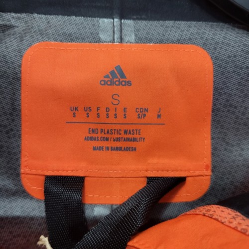 Adidas Terrex Xploric Rain.RDY City Jacket HG8573 Orange Black Mens Sz Small NWT - Picture 4 of 9