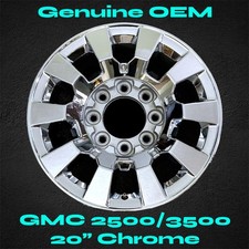 CLEAN! 20" Wheel for GMC Sierra Denali 2500 3500 HD 2015 - 2019 CHROME OEM Rim