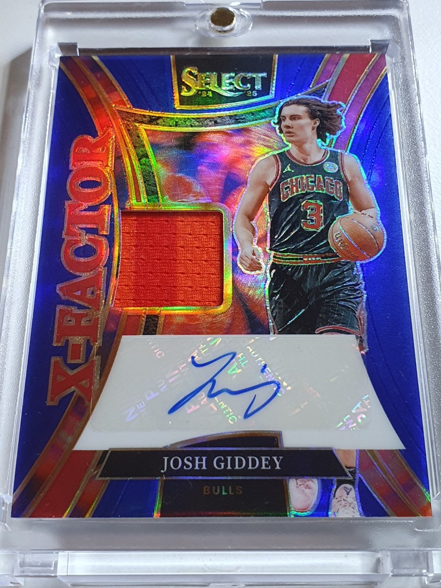 2024 Select Josh Giddey AUTO #PATCH BLUE /49 Game Worn Jersey