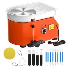 25CM 350W Electric Pottery Wheel Machine Ceramic DIY Tool Detachable Foot Pedal