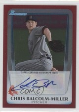 2011 Bowman Draft Retail Prospects Red 24/25 Chris Balcolm-Miller Auto 0v1